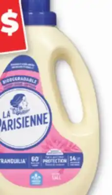 Familiprix LA PARISIENNE Liquid detergent or Fabric softener, selected sizes offer