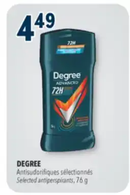 Familiprix DEGREE, Selected antiperspirants, 76g offer