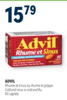 Familiprix ADVIL Cold and sinus or cold and flu, 40 caplets offer