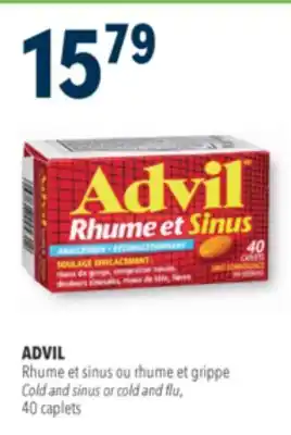 Familiprix ADVIL Cold and sinus or cold and flu, 40 caplets offer