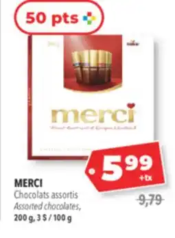 Familiprix MERCI Assorted chocolates, 200 g offer