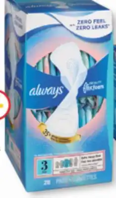 Familiprix ALWAYS, Selected pads Selected tampons offer