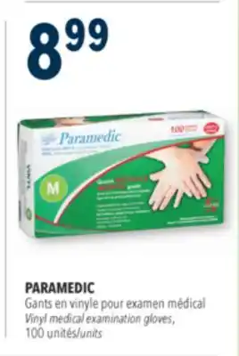 Familiprix PARAMEDIC Vinyl medical examination gloves 100 units offer
