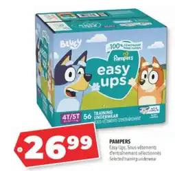 Familiprix PAMPERS Easy-Ups Selected training underwear offer