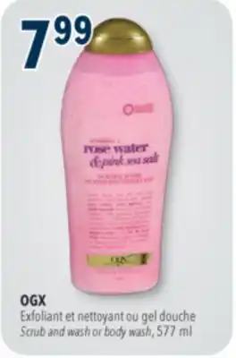 Familiprix OGX Scrub and wash or body wash, 577 ml offer
