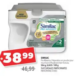 Familiprix SIMILAC Pro-Advance Powdered infant formula, 584 g, 6.68 $ 100 g offer