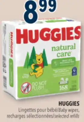 Familiprix HUGGIES Baby wipes, recharges selected refills offer