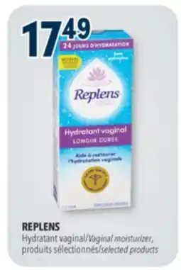 Familiprix REPLENS Vaginal moisturizer selected products offer