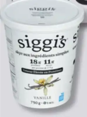IGA SIGGI'S SKYR YOGURT offer