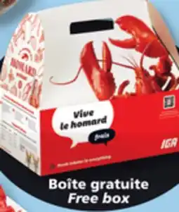 IGA COOKED FRESH LOBSTER offer