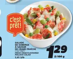 IGA FRESH CRAB-FLAVOURED POLLOCK SALAD offer