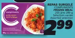 IGA COMPLIMENTS FROZEN MEAL offer