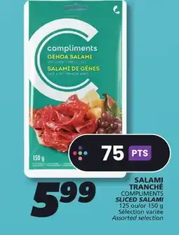 IGA COMPLIMENTS SLICED SALAMI offer