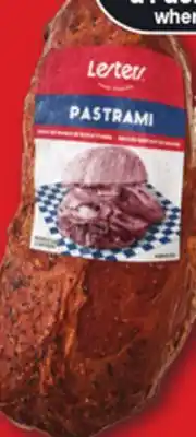 IGA LESTERS PASTRAMI offer