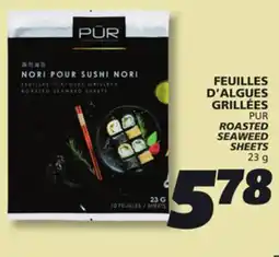 IGA PUR ROASTED SEAWEED SHEETS offer