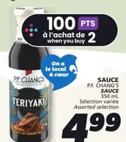IGA P.F. CHANG'S SAUCE offer