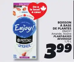 IGA ENJOY! PLANT-BASED BEVERAGE offer