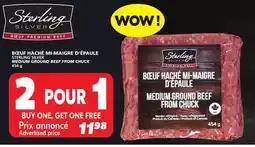 IGA STERLING SILVER MEDIUM GROUND BEEF FROM CHUCK offer