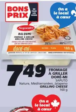 IGA SAPUTO Nature, Méditerranéen, Jalapeno GRILLING CHEESE offer