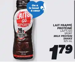 IGA LAIT'S GO SPORT MILK PROTEIN SHAKE offer