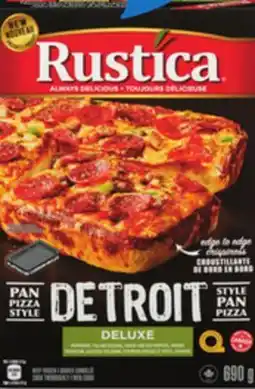 IGA RUSTICA STYLE DÉTROIT, CROÛTE FARCIE, CROÛTE LÈVE-AU-FOUR FROZEN PIZZA offer