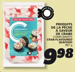 IGA COMPLIMENTS CRAB-FLAVOURED SEAFOOD offer