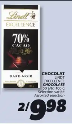 IGA LINDT EXCELLENCE CHOCOLATE offer
