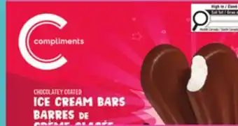IGA COMPLIMENTS FROZEN BARS offer