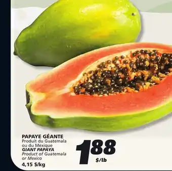 IGA GIANT PAPAYA offer