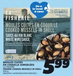 IGA LA FISHERIE FROZEN COOKED MUSSELS IN SHELL offer