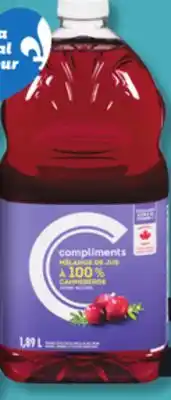 IGA COMPLIMENTS FRUIT JUICE offer