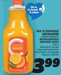 IGA COMPLIMENTS REFRIGERATED ORANGE JUICE offer