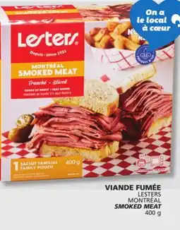 IGA LESTERS MONTRÉAL SMOKED MEAT offer