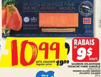 IGA VASCO & CO. FROZEN SLICED SMOKED ATLANTIC SALMON offer