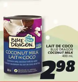 IGA BLUE DRAGON COCONUT MILK offer