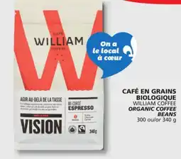 IGA WILLIAM COFFEE ORGANIC COFFEE BEANS offer