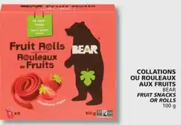 IGA BEAR FRUIT SNACKS OR ROLLS offer