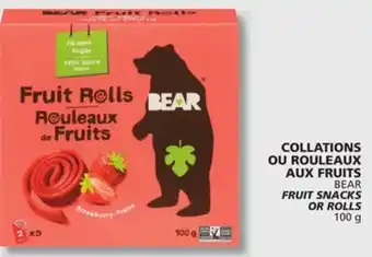 IGA BEAR FRUIT SNACKS OR ROLLS offer