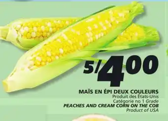 IGA PEACHES AND CREAM CORN ON THE COB offer