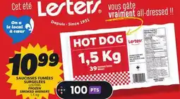 IGA LESTERS FROZEN SMOKED WIENERS offer