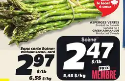 IGA GREEN ASPARAGUS offer