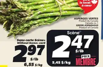 IGA GREEN ASPARAGUS offer
