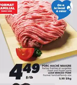 IGA LEAN MINCED PORK offer