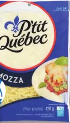 IGA P'TIT QUEBEC CHEESE OR SHREDDED CHEESE offer