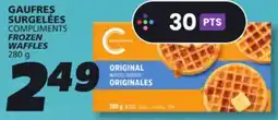 IGA COMPLIMENTS FROZEN WAFFLES offer