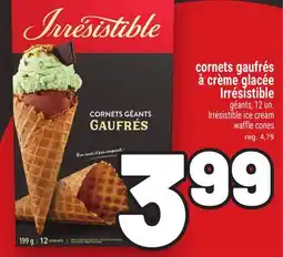 Metro CORNETS GAUFRÉS À CRÈME GLACÉE IRRÉSISTIBLE offer