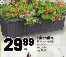 Metro BALCONNIÈRE | WINDOW BOX offer