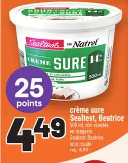 Metro CRÈME SURE SEALTEST, BEATRICE | SEALTEST, BEATRICE SOUR CREAM offer