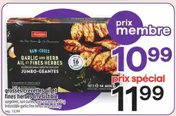 Metro GROSSES CREVETTES AIL ET FINES HERBES IRRÉSISTIBLE | IRRÉSISTIBLE GARLIC-FINE HERBS LARGE SHRIMP offer