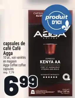 Metro CAPSULES DE CAFÉ CAFÉ AGGA | AGGA COFFEE COFFEE CAPSULES offer